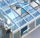 Atria natural ventilation, used in the education sector