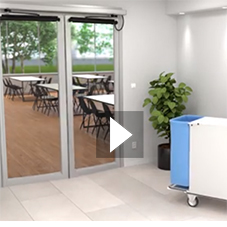 Swing doors: Learn more about the double acting functionality