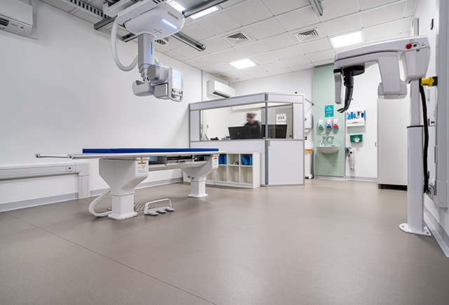 Selection of Polyflor vinyl flooring products for Cardigan Integrated Care Centre