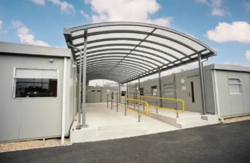 Wareham Household Recycling Centre in Dorset Add Commercial Canopy