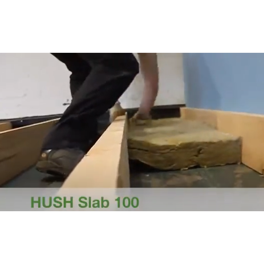 Hush-Slab 100 Sound Absorber for Separating Wall and Floor Acoustic Insulation