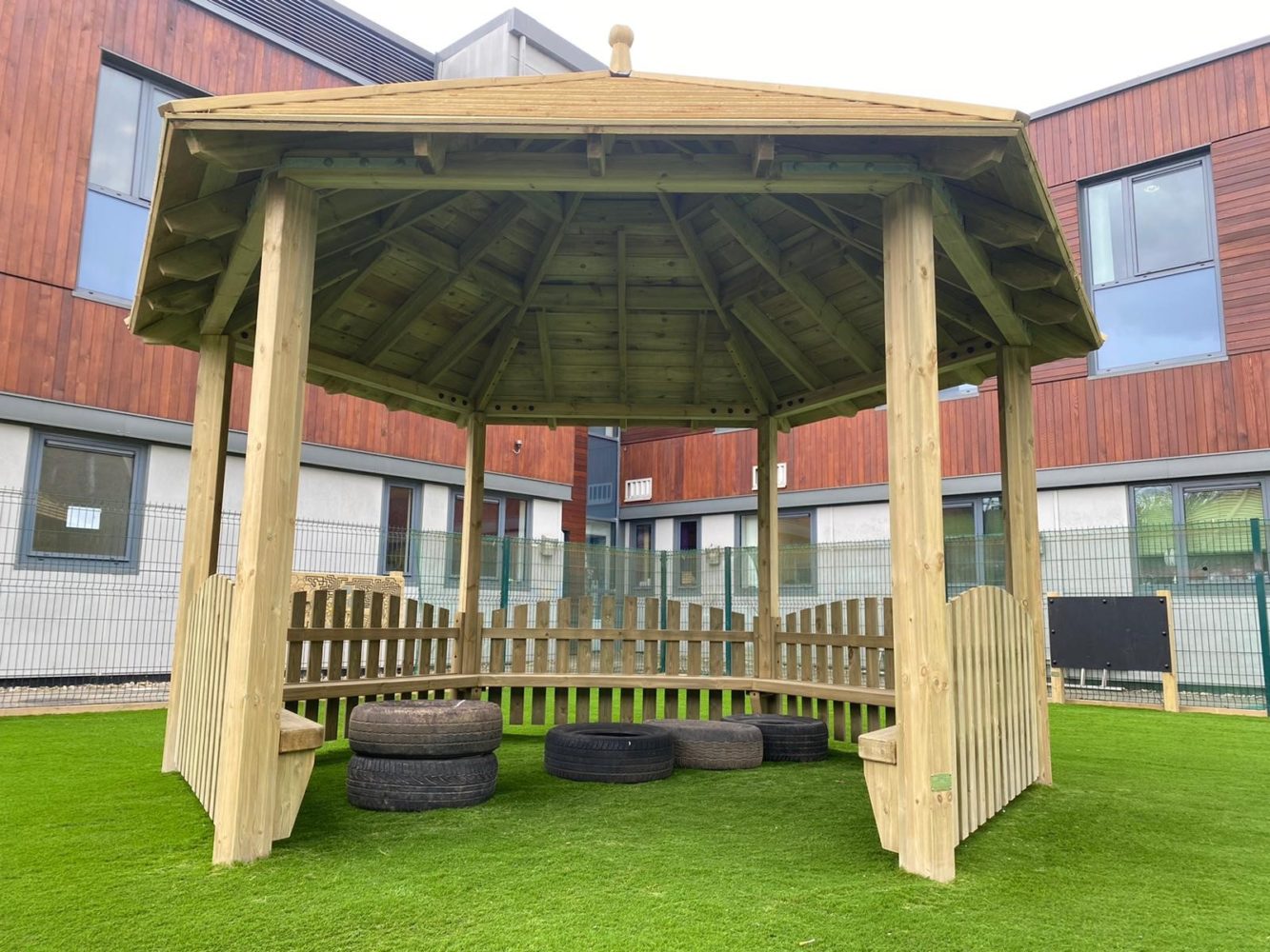Playground equipment and sensory area installed at First Steps Day Nursery
