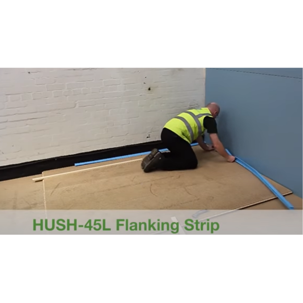 Hush-45L Flanking Strip: High Quality Perimeter Acoustic Seal for Floating Floors