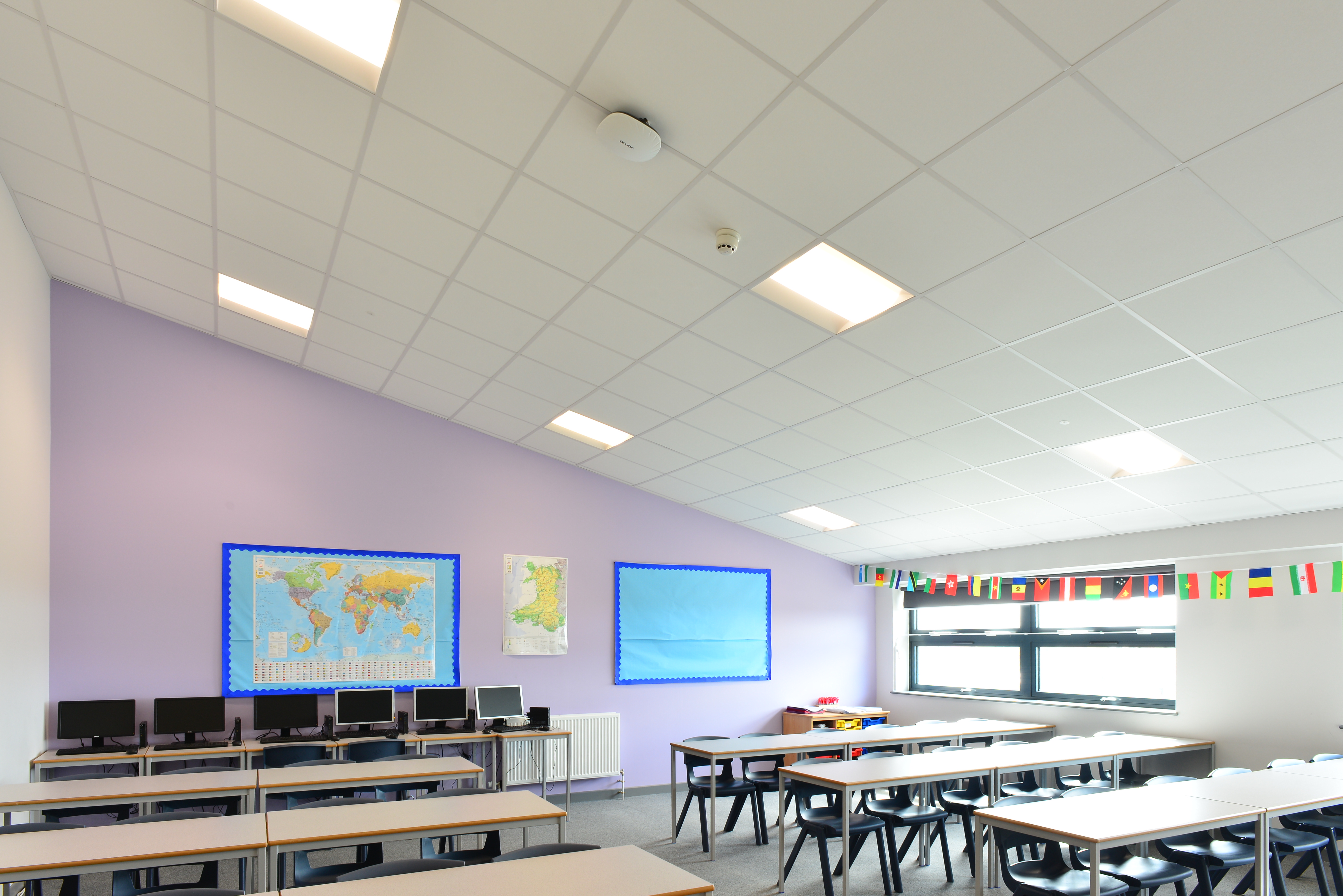 Zentia ceilings help a Welsh school to evolve