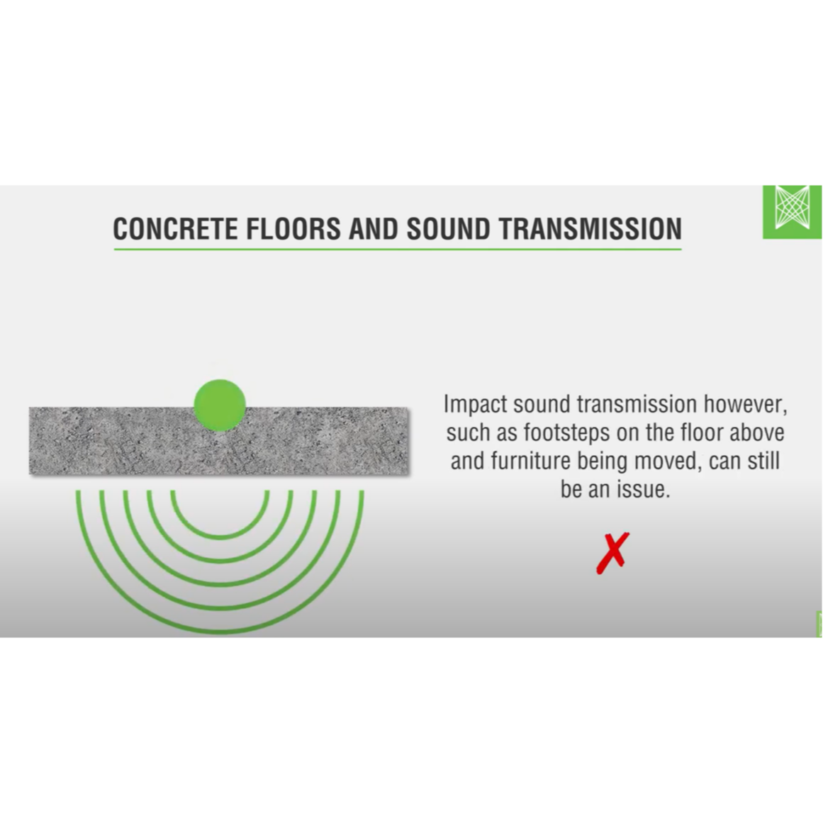 How to add acoustic insulation to concrete screed floors