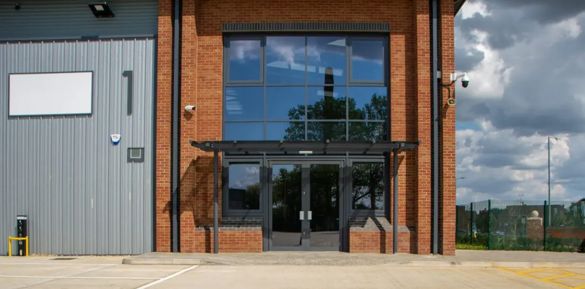 Broadmead Business Park in Bedfordshire Installs Contemporary Entrance Canopies