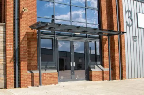 Basildon University Hospital in Essex Adds Entrance Canopy