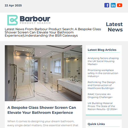 Latest News From Barbour Product Search:  A Bespoke Glass Shower Screen Can Elevate Your Bathroom Experience|Understanding the BSR Gateways