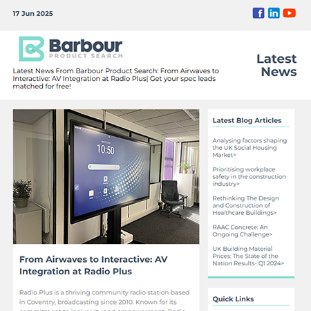 Latest News From Barbour Product Search: From Airwaves to Interactive: AV Integration at Radio Plus| Get your spec leads matched for free!