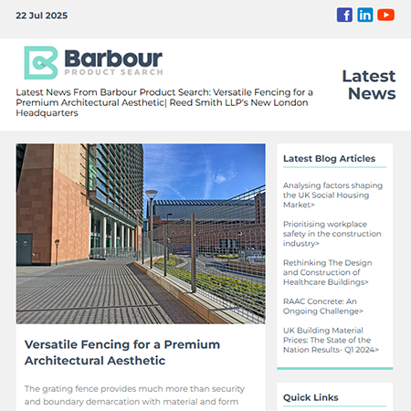 Latest News From Barbour Product Search:  Versatile Fencing for a Premium Architectural Aesthetic|  Reed Smith LLP's New London Headquarters