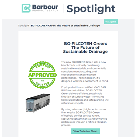 Manufacturer Spotlight | BG-FILCOTEN Green: The Future of Sustainable Drainage