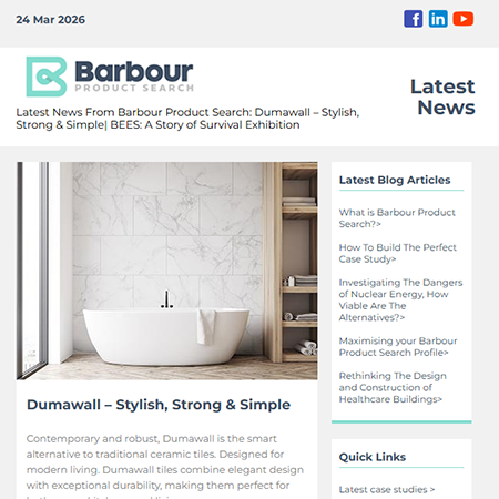 Latest News From Barbour Product Search:  Dumawall – Stylish, Strong & Simple| BEES: A Story of Survival Exhibition