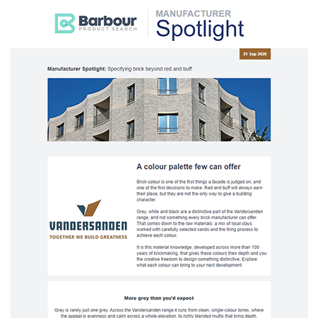 Manufacturer Spotlight | Specifying brick beyond red and buff