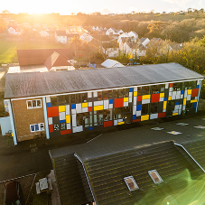 Aberporth Primary School: AluK SL52 Curtain Walling Project - AluK