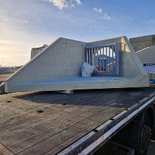 Angled Precast headwalls