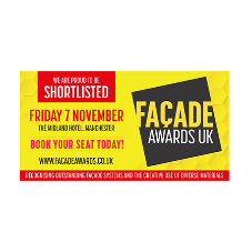 4 shortlistings for Aliva in Facade Awards UK