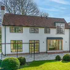 ‘B’ Rated super slim framed steel windows feature in magnificent new build