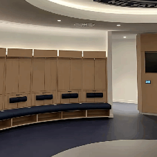 Everton football stadium ceiling installation