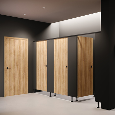 Transforming washroom spaces with Polyrey products