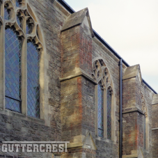 Roman Catholic Church - Beaded gutters & traditional round downpipes