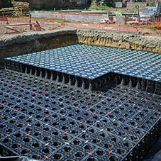 DRAINFIX BLOC HD crate system helps to achieve SuDS solution for Norfolk residential project