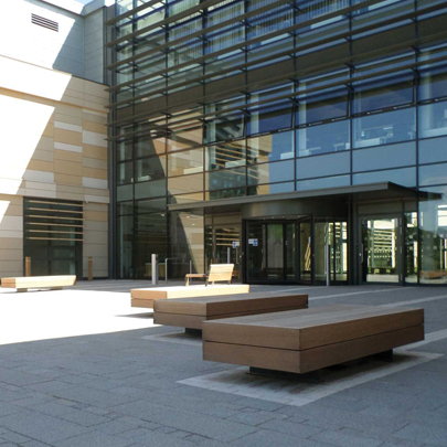 Metalco Big Harris benches, Bath Spa University