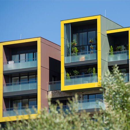 Glass balustrades for Greenwich Millennium Village