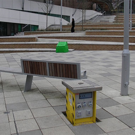 Retractable service units for Exeter University