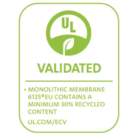 The highest level of recycled content in Hydrotech