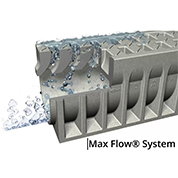 Max Flow System, available with all KompaqDrain® channels