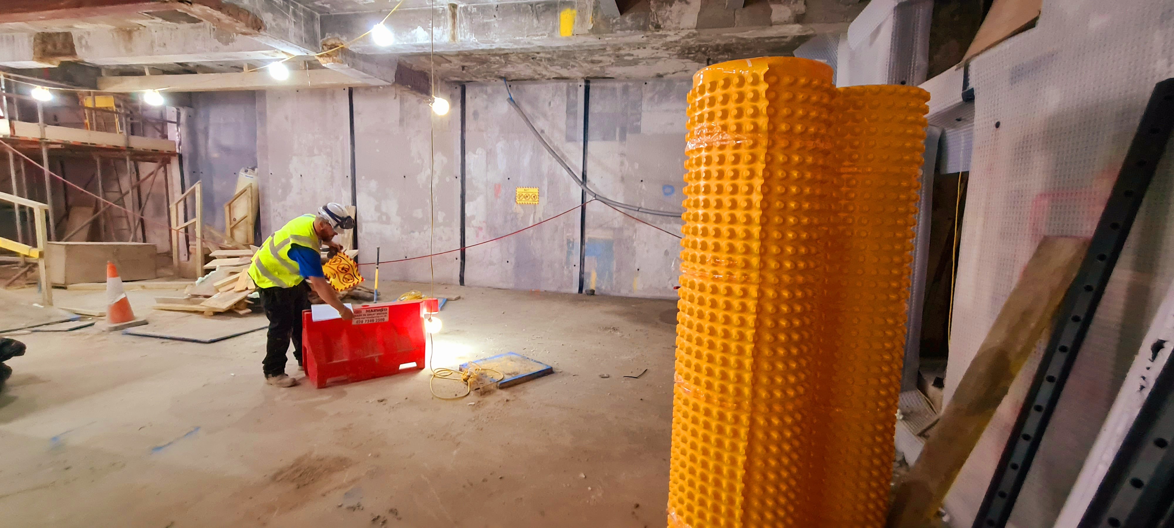 Waterproofing of a 2-storey basement on The Strand, London
