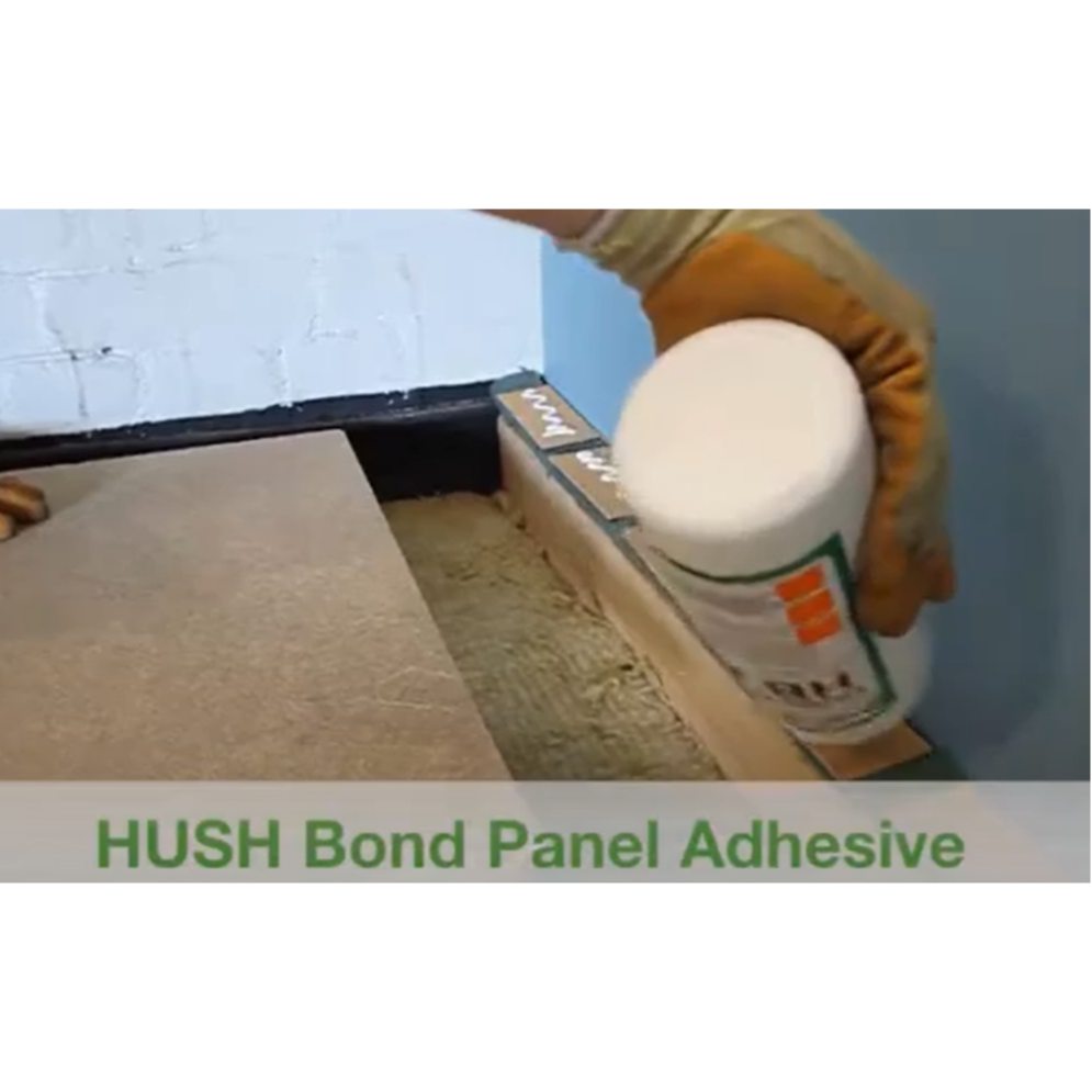 Hush Bond Panel Adhesive: a dependable acoustic standard adhesive for floating floor installation