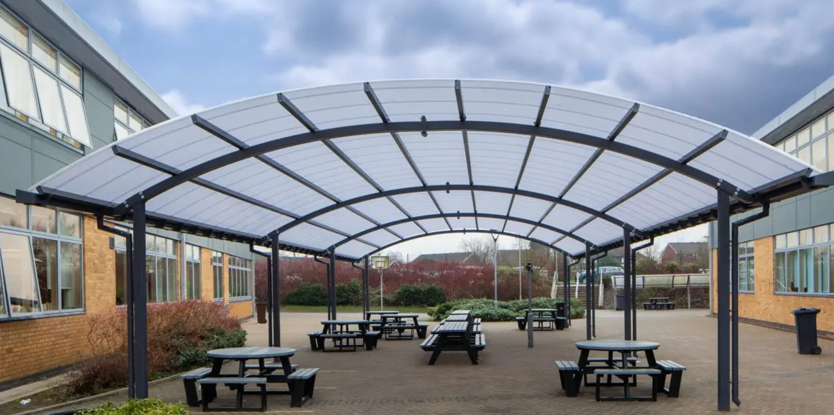 Co-op Academy Failsworth in Manchester Adds Dining Canopies