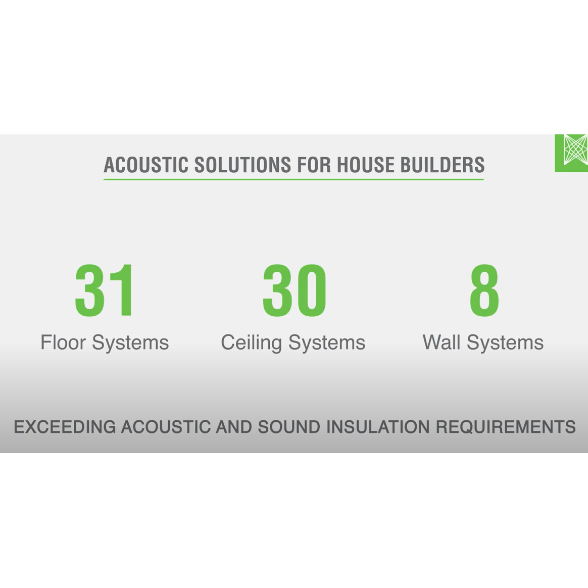 Acoustic insulation solutions for UK housebuilders that exceed minimum Building Regulations