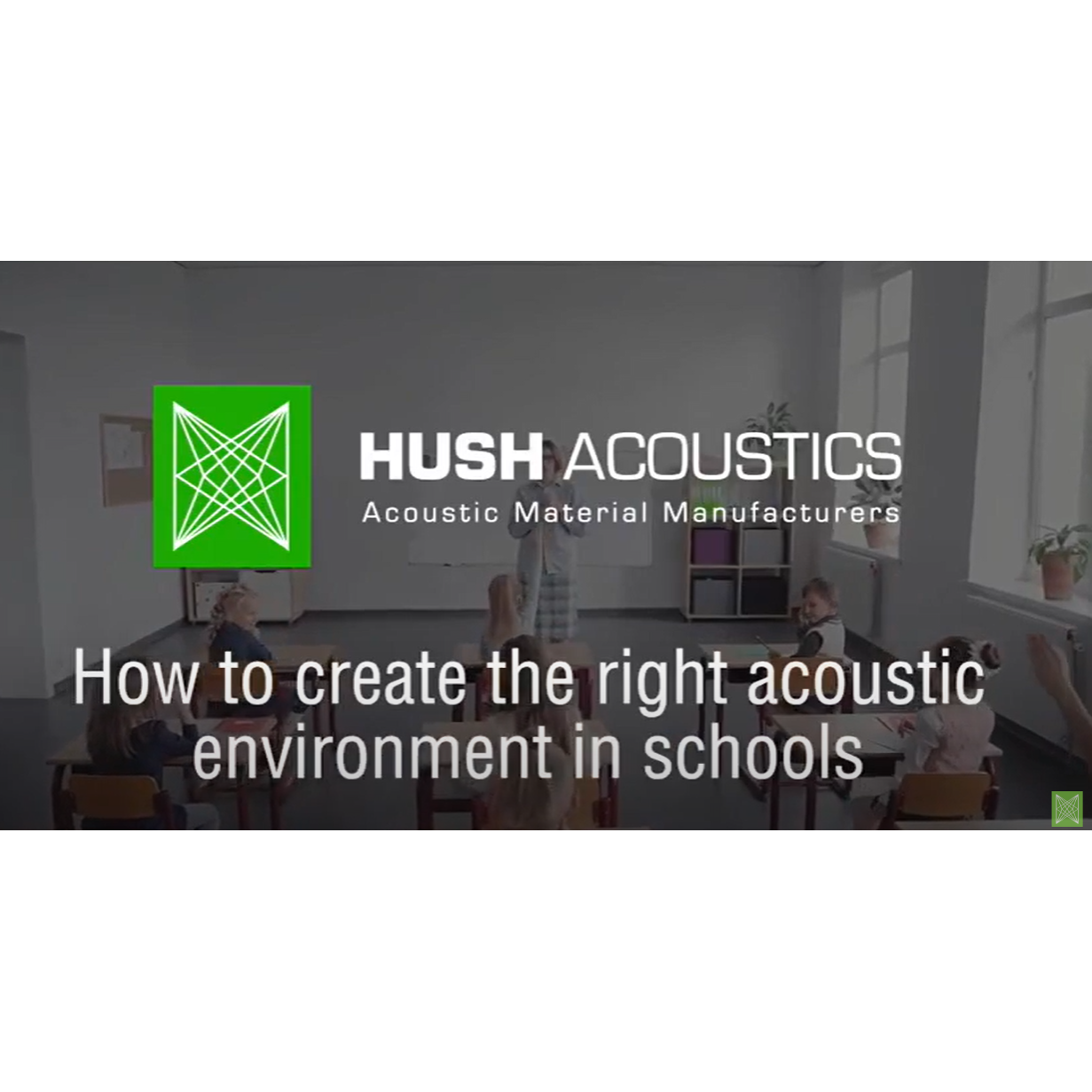 How to create the right acoustic environment in schools