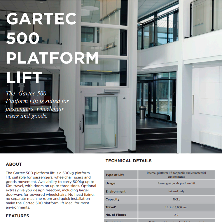 Gartec 500 Platform Lift