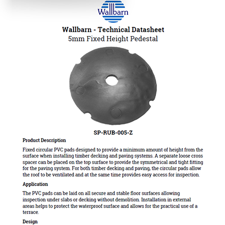 5mm Fixed Height Pedestals