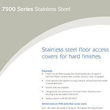 7500 Series Medium-Duty Floor Access Cover (Stainless Steel)