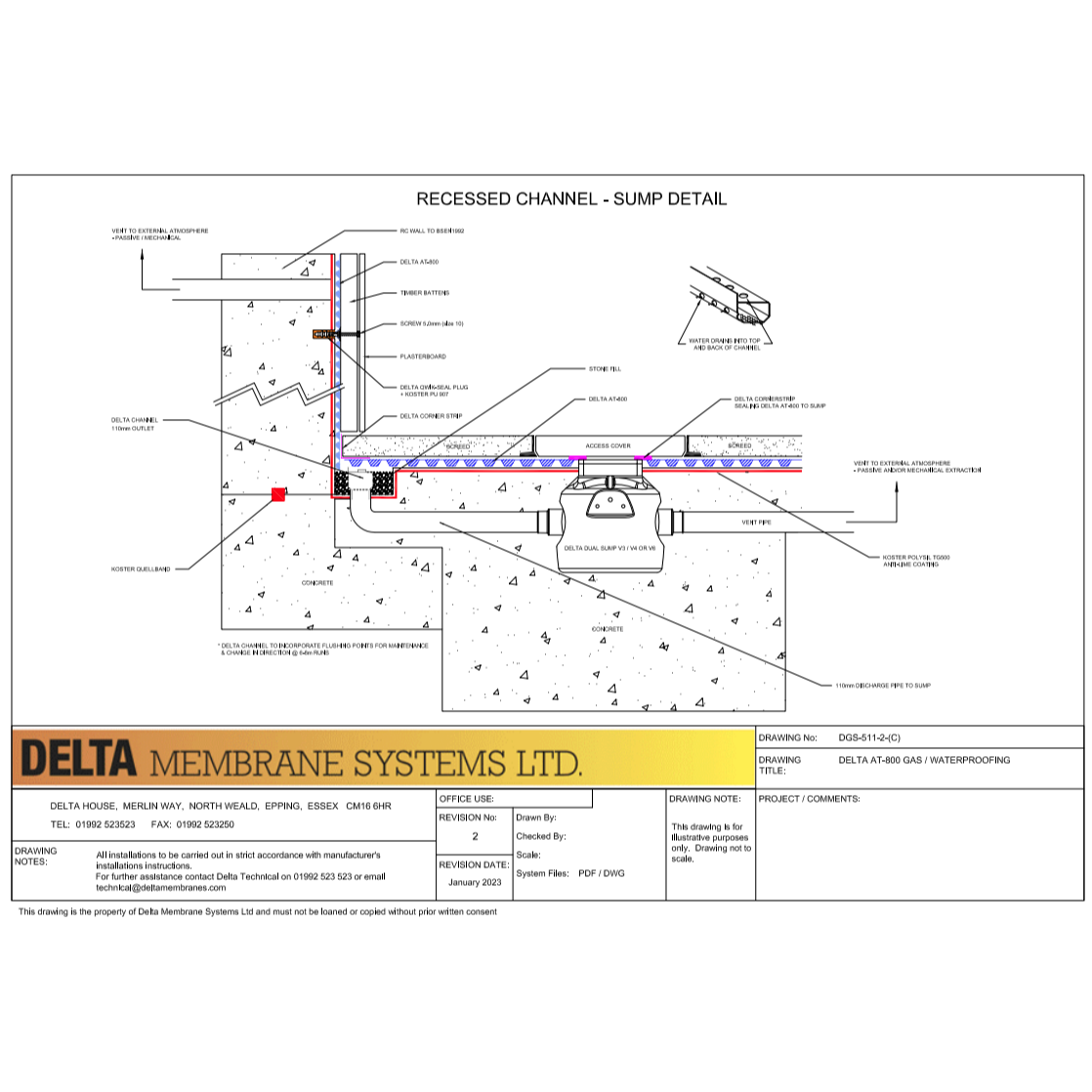 Delta AT 800 Gas & Waterproofing