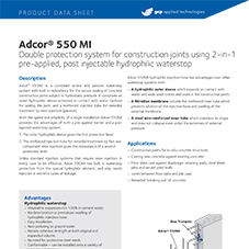Adcor 550 MI product data