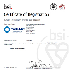 Aircrete and Aggregate Blocks ISO 9001 Certificate