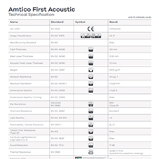 Amtico First Acoustic Tech Data Sheet