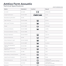 Amtico Form Acoustic Tech Data Sheet