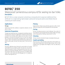 BETEC 350 product data