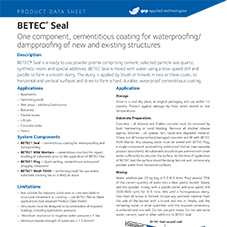 BETEC Seal product data