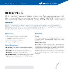 BETEC PLUG product data