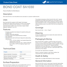 BOND COAT SA1030 product data
