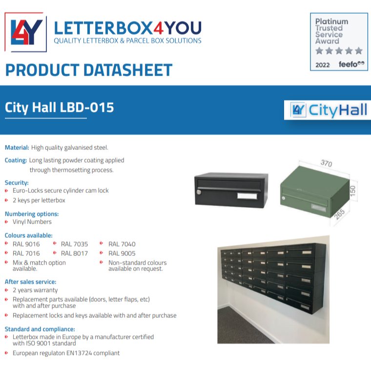 City Hall LBD-015 Communal Post Boxes
