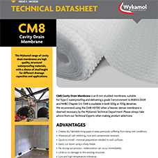 CM8 Cavity Drain Membrane Datasheet