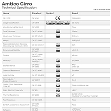 Amtico Cirro Tech Data Sheet